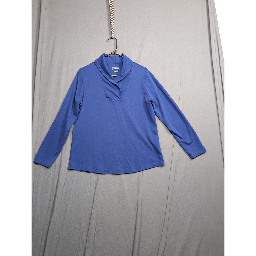 LL Bean Sweater Women's Large Adult Blue Navy  Sweatshirt